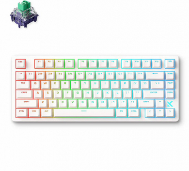 Bàn phím MCHOSE JET 75 | TRẮNG TRƠN | KAILH GOD | Rapid Trigger | 8000hz - 1 mode dây