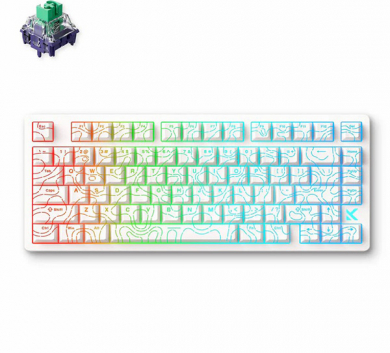 Bàn phím MCHOSE JET 75 | TRẮNG CONTOUR | KAILH GOD | Rapid Trigger | 8000hz - 1 mode dây