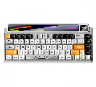 Bàn Phím LEOBOG AMG65 TRẮNG - 3 Mode Kết Nối - PIN 8K