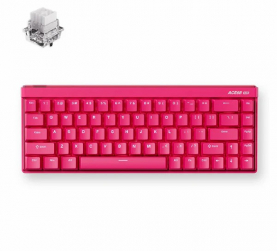 Bàn phím MCHOSE ACE68 AIR | ROSE RED | MOUNT TAI GT | Rapid Trigger | 8000hz - 1 mode dây